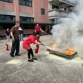 青埔消防分隊前進路得啟智學園 火災演練過程逼真