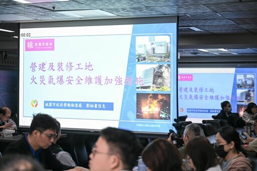桃園跨局處預防營建及裝修工地火災氣爆 確保公共安全