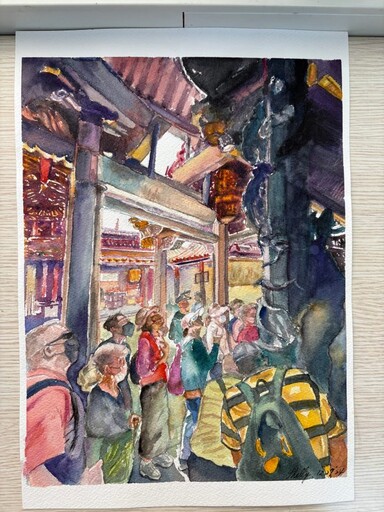 林口社大20周年創意藝術展登場 逾百幅佳作詮釋在地記憶
