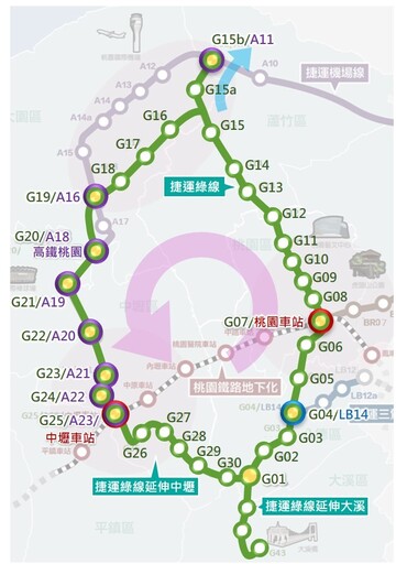 桃捷綠線延伸中壢361億經費獲政院核定 捷工局將加速工程發包