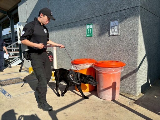 世壯運曲棍球賽龍潭開打 桃園警犬隊出動維護場館安全