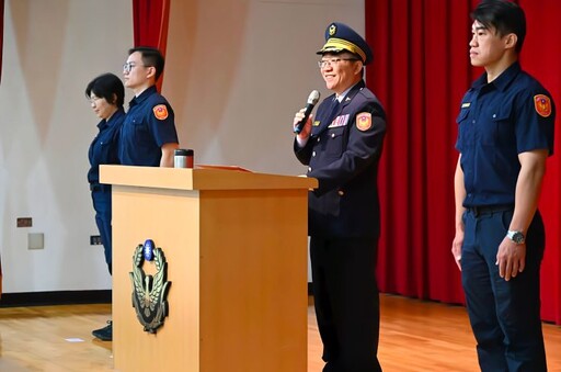 龍潭分局中興、石門、高平三所長布達 持續維護轄區治安
