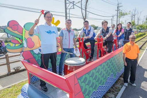 全台首創!蘆竹鐵道龍舟嘉年華熱鬧登場 張善政親自奪標助陣