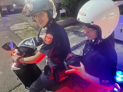 12歲女童弄丟錢包急哭 龍潭暖警騎車載她沿路找