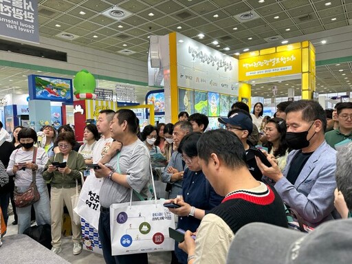桃園觀旅局前進韓國最大旅展 大溪豆干現場飄香