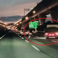 【有片】國1內壢「人肉交通錐」國道上狂跳 貨車司機嚇到翻車