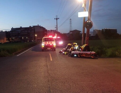 【有片】機車雙載撞電桿 2高中生傷重不治