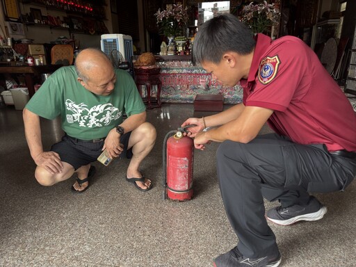 宗教場所火災風險高 桃園大有消防分隊宣導「保命神器」提早預警