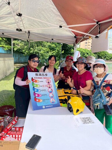 有人掉進埤塘?桃園大湳消防分隊搶救演練逼真登場