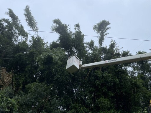 颱風釀桃園停電破2萬戶 台電出動143人力迅速復電