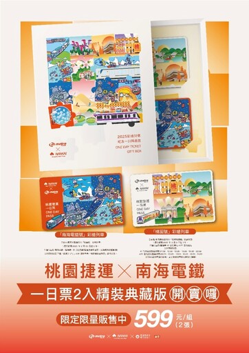限量販售！桃園捷運攜手日本南海電鐵 一日套票禮盒7/20開賣