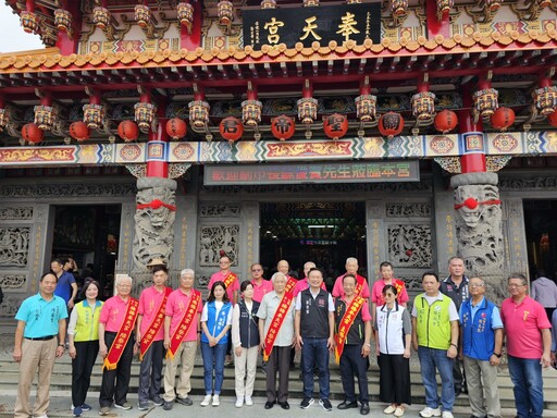 關聖帝君1866年聖誕 蘇俊賓赴楊梅奉天宮參香祝壽