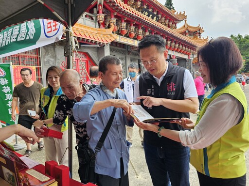 關聖帝君1866年聖誕 蘇俊賓赴楊梅奉天宮參香祝壽