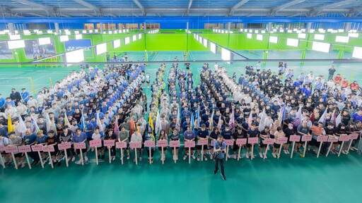 桃園公教人員羽球錦標賽開打 1500人齊揮拍展現健康活力
