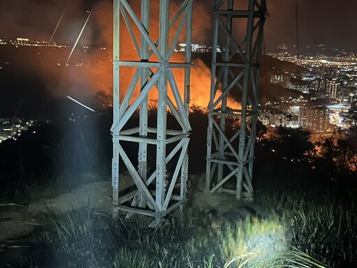 男爬大同山電塔觸電亡 引發龜山、樹林交界火燒山