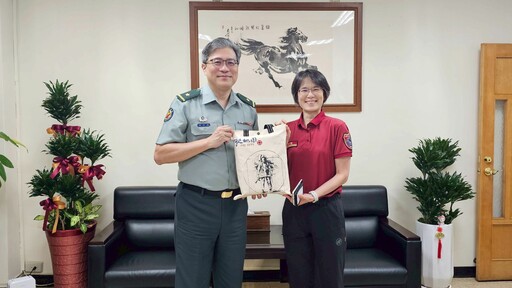 桃消龍潭分隊前進國軍桃園總醫院 火警演練逼真登場