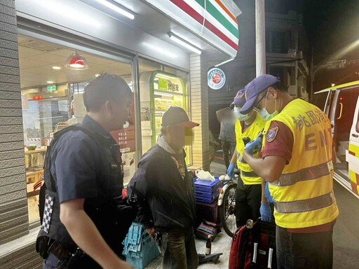 男酒醉無家可歸「睡倒路邊」大園警暖心伸援