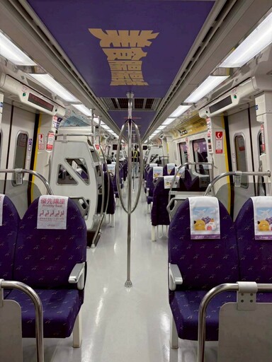 桃園機捷直達車椅墊全面換新 「dtto friends」主題車廂可愛出擊