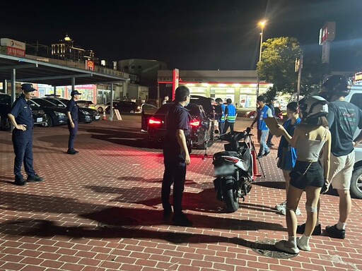 龍潭環警監深夜出擊 1晚逮8噪音車祭罰單