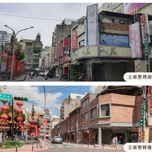 桃園舊城再生改善立面 大廟周邊22老建築重現紅磚風華