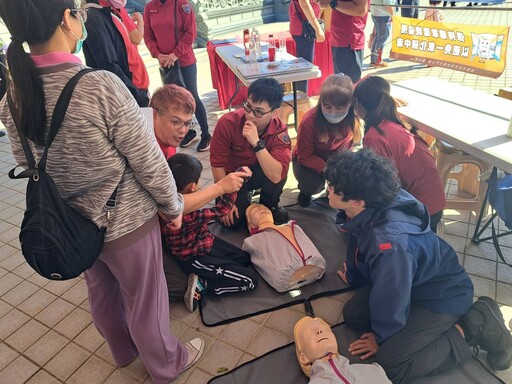 桃消大竹分隊攜手龍德宮辦「龍德熱血祭」寓教於樂提升防災意識