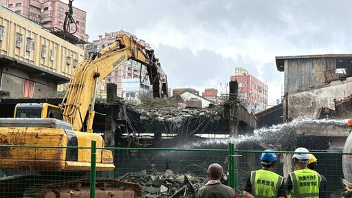 南門市場災損區域拆除動工 3路段實施交管到12/6