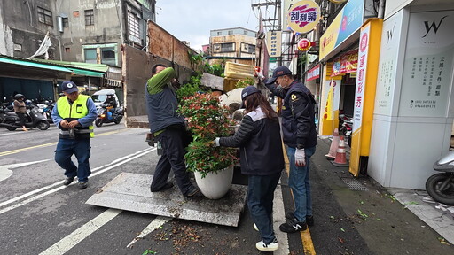 南門市場周邊加強清除占道物與違停 市府籲民眾配合交通管制