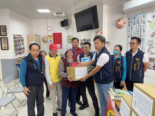 青埔消防攜手義消送暖 提醒長輩、弱勢防範一氧化碳中毒
