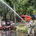 7名警專生晨運遭虎頭蜂群襲擊 消防員射水擊落樹上蜂巢