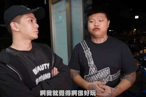 【有片】颱風天踹車刺青男現身 上反骨男孩YT致歉：是我白目