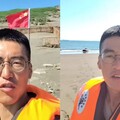 【有片】中國網紅疑坐橡皮艇偷登陸桃園 在沙灘插五星旗、嗆「活捉小賴賴」