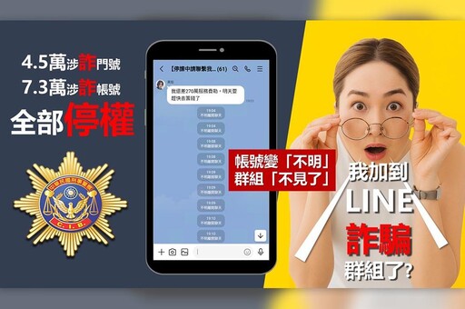 刑事局出手了!與LINE合作打擊詐騙 停權7.3萬涉詐帳號