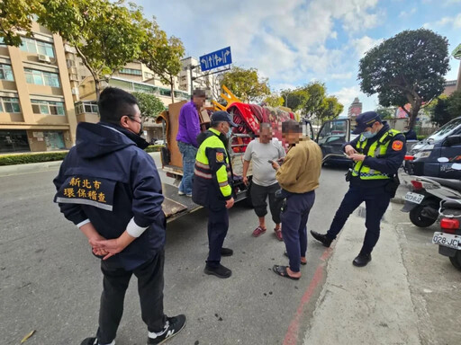 砂石車別亂跑！土城警環合力出動 開啟「年節大掃車」模式