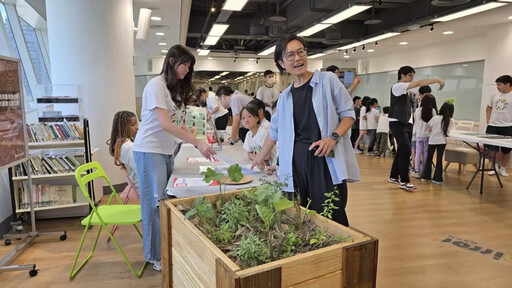知識落地、永續實踐-五權社大與國資圖攜手打造「圖書館裡的可食地景」