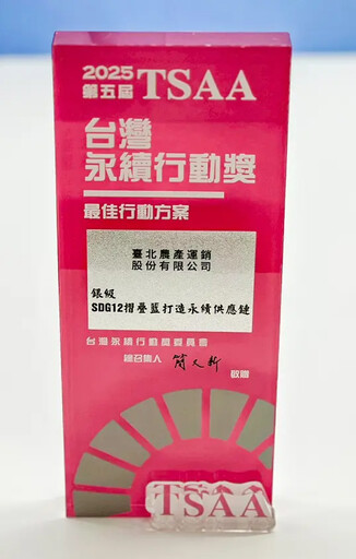 北農榮獲2025「台灣永續行動獎」銀獎 推動摺疊籃行動方案 打造低碳循環物流新典範