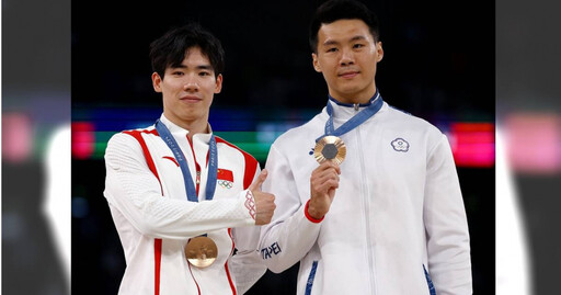 巴黎奧運／中國選手張博恆「狂搭訕唐嘉鴻」頒獎台上聊不停！網笑虧：這兩人案情不單純