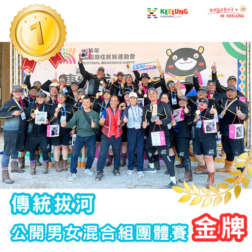 基隆市全原運創10年最佳 拔河4連霸 田徑稱王