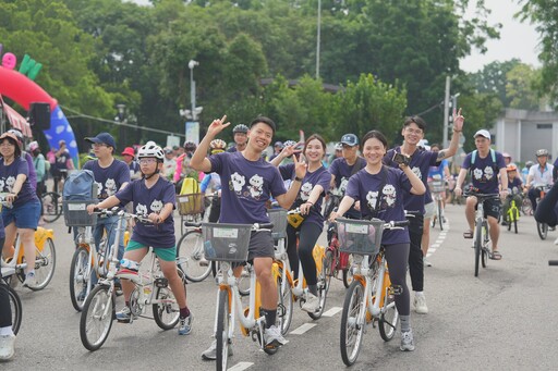 來嘉BIKE訪!1500車友齊聚蘭潭 大白熊x爽爽貓首度合體萌翻全場
