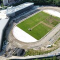 基隆市立田徑場改建工程進度達六成 首座標準認證跑道預計明年暑假啟用