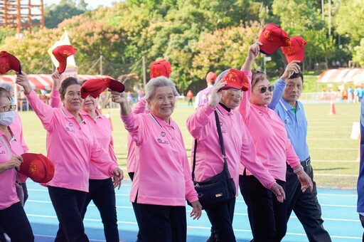 新北「長青趣味運動大會」登場 銀髮活力全開 2千名長者動健康
