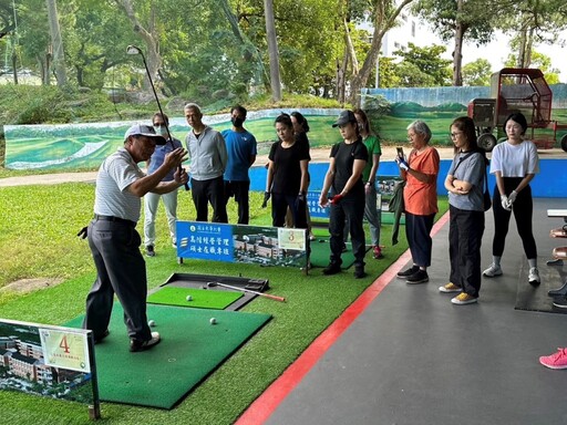 高爾夫球班開課了 花蓮縣社區大學學員樂透了