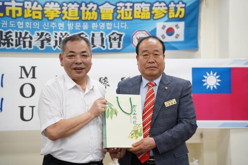 竹縣跆拳道委員會與韓國龍仁市跆拳道協會簽署MOU 將增加交流、移地訓練機會