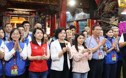 張麗善率隊恭送白沙屯媽祖起駕 祈求114全運會圓滿順利