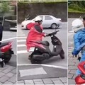影音/蘇澳強風狂襲 機車騎士險象環生