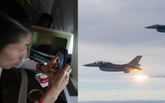 【巴黎奧運】英雄歸國F-16V伴飛+施放熱焰彈 林郁婷、楊俊瀚、鄭怡靜興奮狂拍