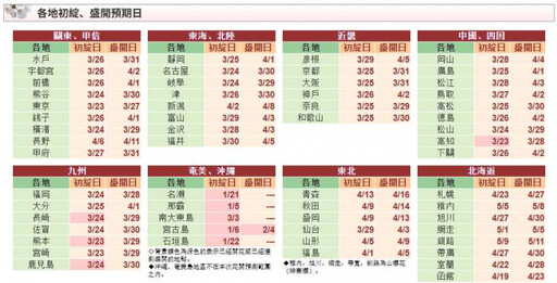 日本櫻花祭準備開始 高知、熊本領先全國率先「初綻」