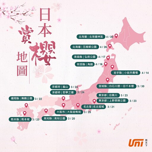 此生必訪世界最美5大花海 日本花卷泡湯賞櫻、函館超巨大浪漫粉色星