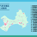 金門縣公有停車場新建16處電動汽車充電站正式啟用