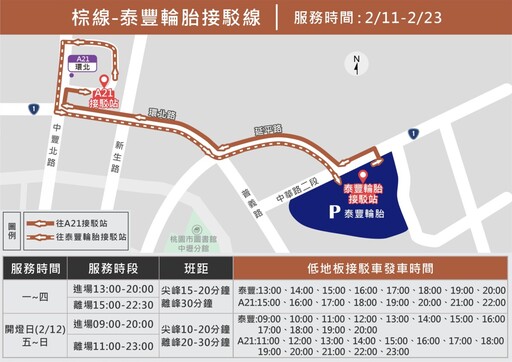 2025台灣燈會 自2月11日開始提供接駁車服務