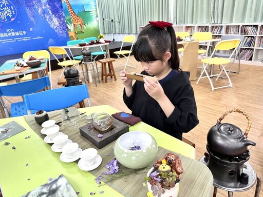 嘉義瑞里紫藤花季 小小泡茶師、限量品茗杯深獲遊客喜愛